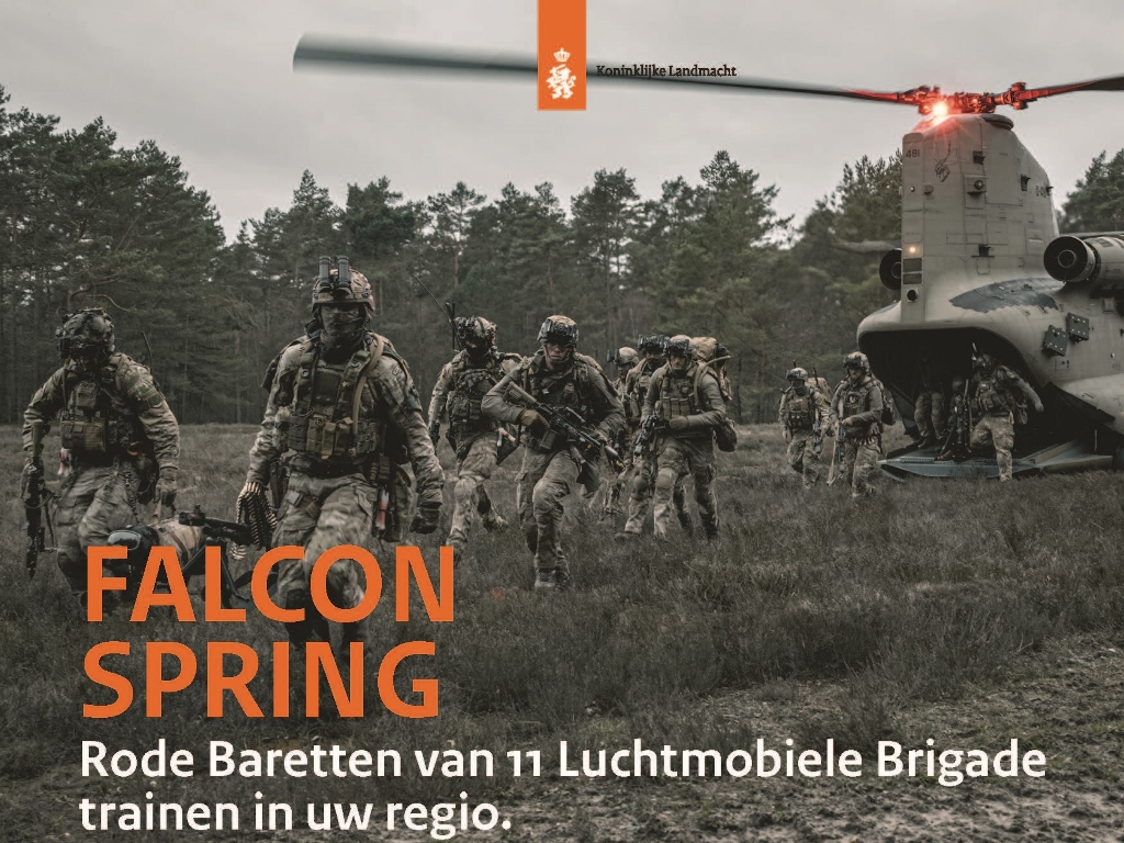 Grote militaire oefening in de regio