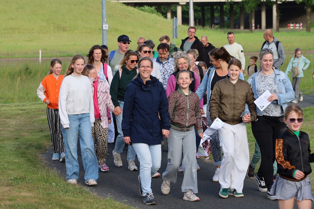 Avondvierdaagse dag 2, wat een verschil in temperatuur