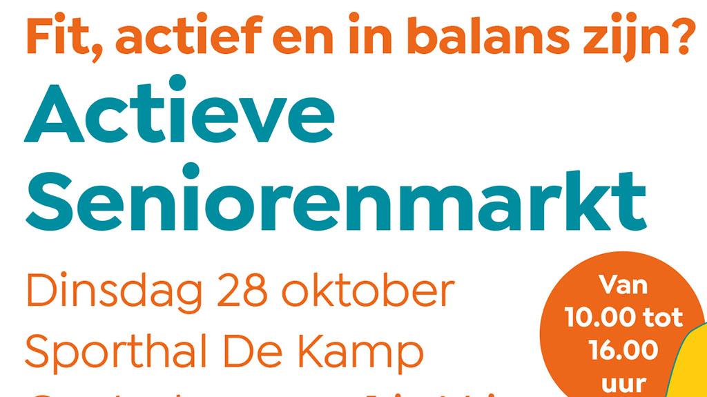 Actieve Seniorenmarkt in Sporthal De Kamp