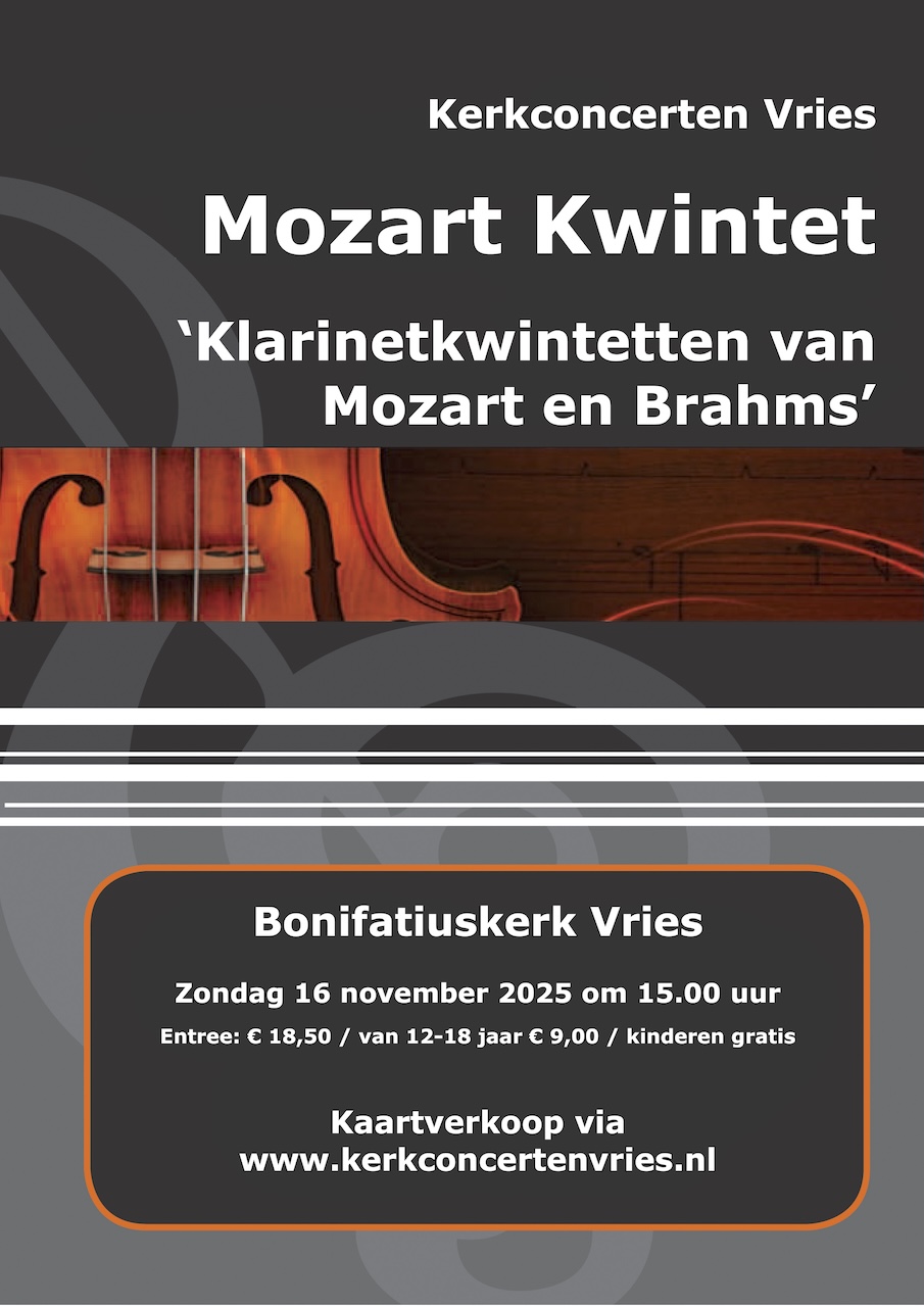 Concert NNO Mozart Kwintet – ‘klarinetkwintetten van Mozart en Brahms’